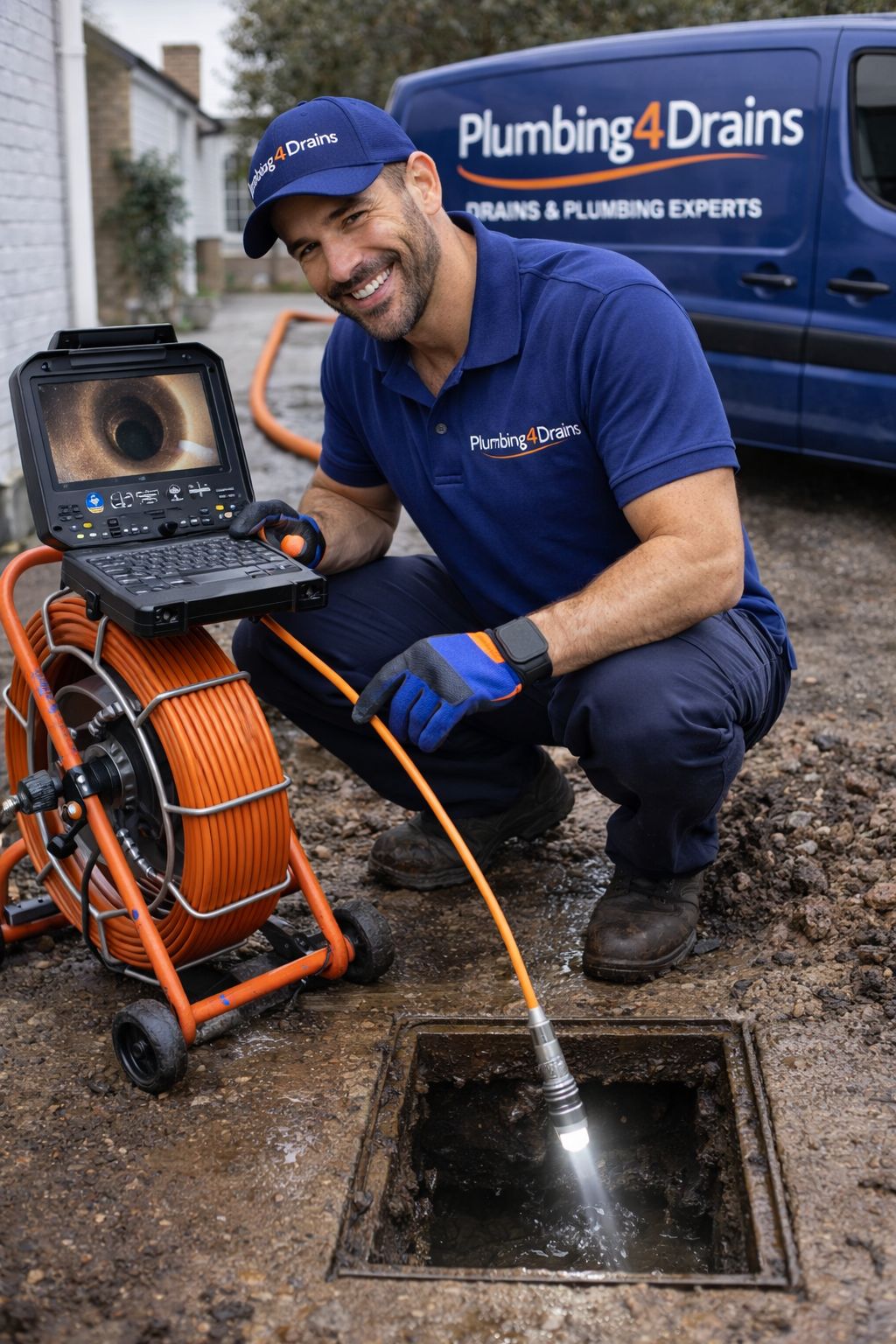 CCTV drain inspection survey